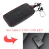 4 Knöpfe Leder Car Key Cover -Beschützerhalter mit Hängeschnalle für Renault Koleos Kadjar Szenerisch Meganeo Sandero Key4022157873