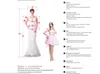 White Beach Boho Mermaid Robes de mariée 2021 Dubaï Arabe Robes de mariée Plats Split Split Custom Custom Tulle Satin Satin