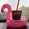 Flamingo Pool Dryck Hållare Cup Hållare Uppblåsbara Drickhållare Badvatten Leksaker Party Drick Float Storage Brickor