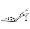 Märke Elegant Sandals Kvinnor Högklackat Pumpar Super High Heel Women's Bankett Sandals Pekade Toe Sandaler