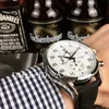 Top Luxury Gift New Brand Men Watch Leather VK Movement Chronograph Quartz Watch In Space Sports Mens Watches