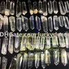 1KG Large 11cm-13cm Polished Facet Surface Cracked Inside Irregular Bottom Natural Clear Rock Mineral Crystal White Quartz Single Point Wand