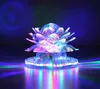 Lotus Effect 라이트 자동 회전 11W LED RGB Crystal Stage Light Light Light 51pcs 홈 장식용 비드 램프 DJ 디스코 바 선물