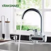 Yanksmart Ruインスタントタンクレス給湯器電気水蛇口キッチン蛇口瞬間ヒーター+ LED EUプラグ