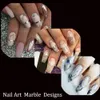 16 PCS Colorful Marble Shining Stone Rock Nail Art Foil Stickers Glue Transfer Gorgeous Manicure Nail Art Decorations TR492