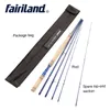 Fairiland 2018 Ny flugfiske stång med extra toppspets 3,4m 5 avsnitt 6/7 7/8 8/9 Karbonfluga Fiske Pole Aluminium Reel Seat Fly Rod