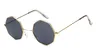 Nouveau polygone lunettes de soleil femmes hommes marque concepteur Vintage lunettes de soleil or clair lunettes de soleil Sexy lunettes de couple petites nuances