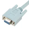 9 PIN DB9 COM SERIAL RS232 para RJ45 Cat5 Ethernet LAN Convento Cable LINE para roteadores 150 pcs / lote