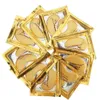 100PCS = 50Packs Gold Crystal Collagene Face Mask Anti Aging Eye Patches för att ta bort svart