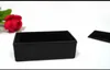 حار بيع cufflinks box 40 قطع الأسود جلدية gemelos صناديق تخزين الكفة الروابط عرض التغليف المنظم حالة 8 * 4 * 3 سنتيمتر