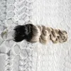 ループマイクロレミーボディウェーブマイクロビーズエクステンション100Gループマイクロリング人間の髪の伸縮性リンクOmbreビーズ本物のヨーロッパの髪