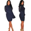 Gorące zimowe kobiety dzianiny sweter sukienka seksowna Turtlneck Bandaż Vestido Femme Moda Bell Długi Rękaw Bodycon Ciepła Sukienka Christmas Minidress