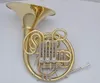 New High Quality Gold Lacquer 4 Keys French Horn Bb / F Tone Musical Instrument With Case Free Shipping