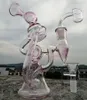 Nowy przybycie dwa funkcje bong bongs szklany bong rura wodna opona Perc Dab Recycler Rigs