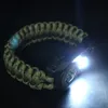 2021 novo design mistura cor de corda corda de corda de corda pulseiras ao ar livre paracord pulseiras com SOS LED luz compasso esperança pulseira