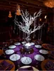 Vends arbre seulement) Décoration de table de mariage en acrylique transparent Vase en cristal de fleur Bud