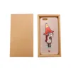 50PCS Retail High Class Kraft Paper Presentförpackning Telefonväska Förpackningsbox för iPhone Samsung Blank Paket för Samsunug S8 S8 Plus Case