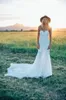 Simple Long Lace Country Wedding Dresses 2019 New Open Back Sweetheart Boho Wedding Gowns for Bride2966289