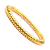 Vente en gros conception simple 10pc / set femmes argent hemaite 6MM Disc Beads Bracelet pour relation