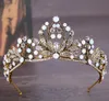 2018 Nuovi fiori vintage, corona squisita, bronzo, diamante, capelli da sposa, corona.