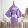 wedding satin bridesmaid bride robes maid of honor gifts bachelorette bridal party supplies whole 3282028