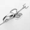 New T-type lock Adjustable Size Stainless Steel Male Belt Device Adult Game Sex Toy with Anal Plug2152098