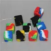 Silicone Square Bho Case Oil Slick Stack 7 ml Kontener Silikon Dab Wax Storage Słoik do koncentratu wosku i BHO w magazynie