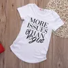 INS Bebek Quotmore Sorunları Voguequot Mektubu Baskı Tshirt 2018 Yaz Tees Girls Tops Butik Kids Giyim C3957962002