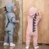 Neugeborenen Baby Jungen Mädchen Dinosaurier Kapuzen Strampler Overall Outfits Kleidung Kawaii Solide Kleidung Overall Für Unisex31672587284