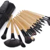 Profesional 24 stks make-up borstels set met PU BAG 5 kleuren beschikbaar Hoge kwaliteit make-up gereedschap accessoires DHL gratis