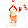 透明6mlカーペンダント香水シリンダーボトルガラスアロマ香水空のボトルホームフレグランスLX3165