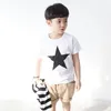 Nieuwe Mode Zomer Kinderen Jongens Kinderkleding Katoenen Ster Korte Mouw T-shirt Tops Tees Kinderen Jongens Star Print T-shirt