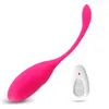 masseur sexuel stimulateur de clitoris télécommande sans fil vibrateur silicone balle oeuf boules vaginales rechargeables jouets sexuels pour femme C1811140