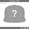 Flat Brim Cap 3d broderi full tryckt logotyp mode populär stil sport snap back hatt anpassad baseball sommar utomhus resa huvudbonader