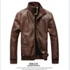 2018 New Mens Jackets PU Clothing Locomotive Men Coat Mens Leather Jacket Motelcycle Overcyce for Male Chaqueta