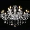 15 Heads European Crystal Living Room Restaurant Chandelier Noble Luxury Parlor Dining Room Chandelier Bedroom Study Room Hanging Lamps