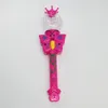 Hela nyhet barn Lätt blinkande prinsessan Fairy Magic Wand Sticks Girls Party Favor Cheer Supplies19796840