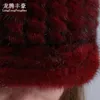 Cappelli femminili con visiera a visiera invernale 2017 berretti di lana lavorati a maglia per elastico russo adatti per la maggior parte delle persone Cappello spesso casual D18110102