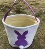 Ins Burlap Easter Bunny Kosze DIY Rabbit Torby Bunny Torba do przechowywania Juta Rabbit Ears Koszyk Wielkanoc Prezent Torba Królik Uszy Połóż Wielkanocne jaja