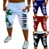 Drop Shipping Летняя мода Печать шорты Мужчины Pantalones Cortos Pantacourt Homme Hombre Bermuda Shorts Homme Marque Men