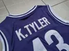 Баскетбольные майки Кенни Тайлер #43 Huskies The Sixth Man Movie Basketball Jersey 6 -й Marlon Wayans Ayans Ayans Purple рубашка сшита