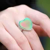 2 st Magic Temperature Contral Smart Color Change Mood Ring Smycken RS047-056