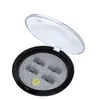 3d magnetiska ögonfransar 4pcs handgjorda dubbla ögonfransar ögon Makeup Natural Magnet False Eyelash Extensions