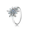 FAHMI, nuevo estilo, Plata de Ley 925, anillos de hojas brillantes DIY con circonita transparente para mujer, joyería de Buen regalo Original de lujo JZ0017010798