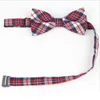 Children Fashion Formal Cotton Bow Tie Kid Classical Striped Bowties Colorful Butterfly Wedding Party Bowtie Pet Tuxedo Ties