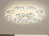 New Arrival Nowoczesne LED Lampy sufitowe do salonu Sypialnia Study Room Home Deco Kryształowe Lampy Akrylowe Oprawy Żyrandole Oświetlenie LLFA