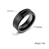 Fashion Black Tungsten Pierścień dla mężczyzn Tungsten Wedding Ring Biżuteria Modna męska pierścionek