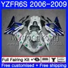yamaha r6 fairing kit blue