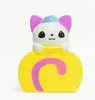 Gato Suíço Pão Elfo Em Forma De Pão Squishies Perfumado Reduzir Pressão Brinquedo Da Criança Adorável PU Lento Rising Squishy Engraçado 13lq BB