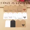 200pcs Kraft Paper Lovely Gift Tags DIY Handmade Price Tags/Baking Bags Packing Labels for Flower/Cosmetics/Jewelry/bottle/Drink